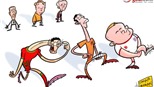 Biếm họa: Sự thật nào đằng sau việc Ronaldo, van Persie và Rooney cùng nhau chấn thương?